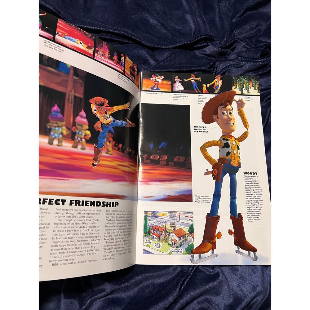 1997 Disney World On Ice Toy Story Program Vintage Woody Buzz Souvenir EUC - Picture 3 of 5